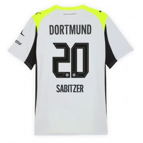 Lacne Muži Futbalové dres Borussia Dortmund Marcel Sabitzer #20 2025-26 Krátky Rukáv - Preč